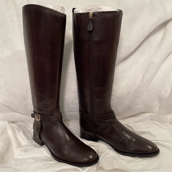 Tory Burch Bristol 30MM Riding Boot Equestrian Calf Leather. Size 11 - Picture 7 of 16